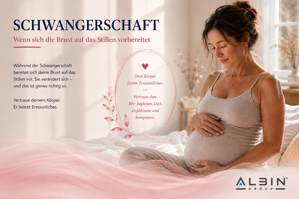 Tafel: Schwangerschaft — wenn sich die Brust auf das Stillen vorbereitet