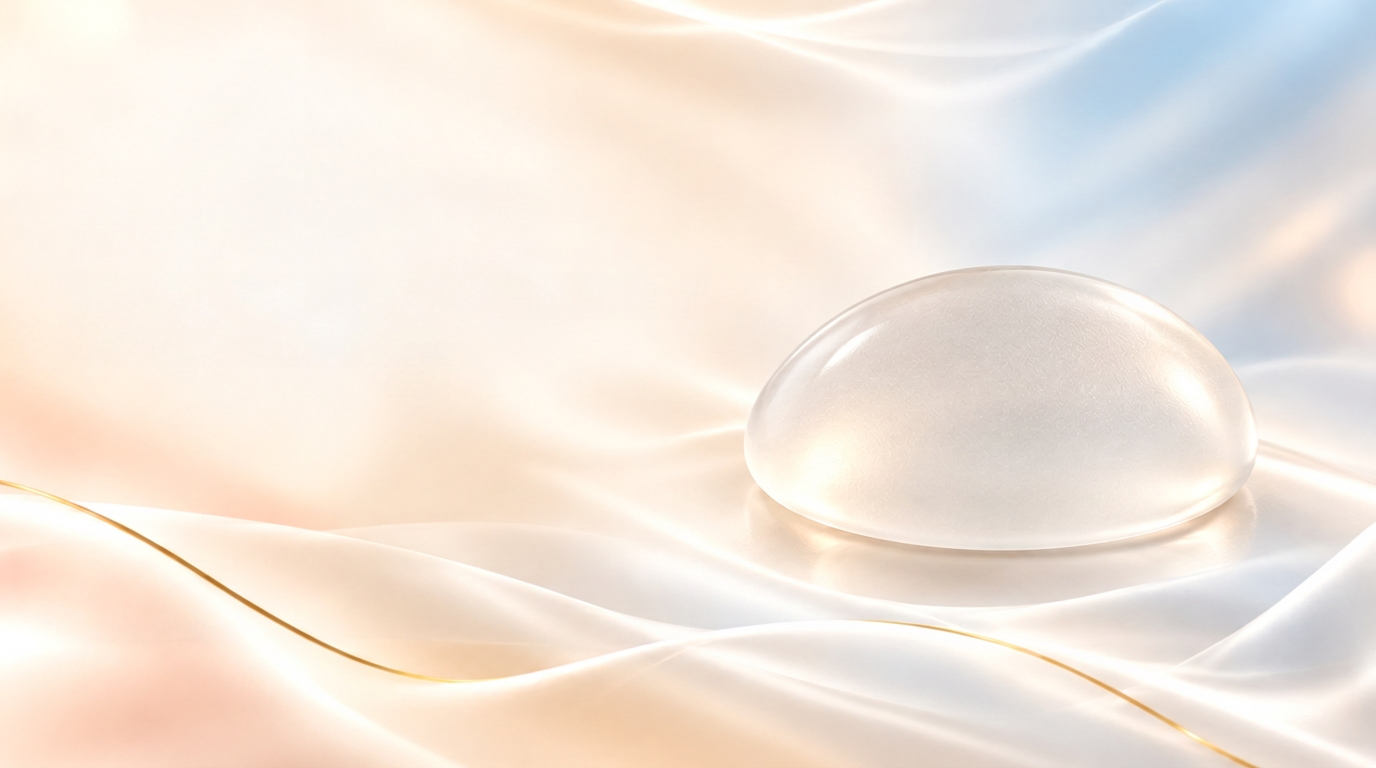 Rundes Brustimplantat PERLE von GC Aesthetics auf Seidenwellen