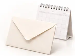 Einladungsbrief mit Kalender