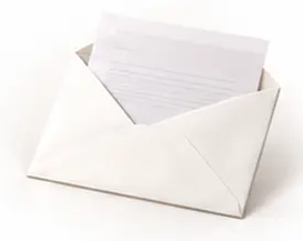 Brief mit Untersuchungsergebnis